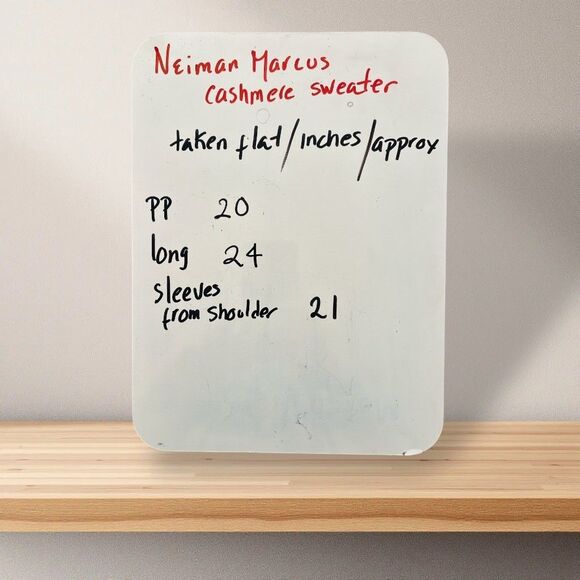 Neiman Marcus M cashmere cardigan geo pattern multicolors - Picture 8 of 8